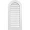 Ekena Millwork Round Top Surface Mount PVC Gable Vent: Functional, w/ 3-1/2"W x 1"P Standard Frame, 20"W x 42"H GVPRT20X4201SF - alternate 1